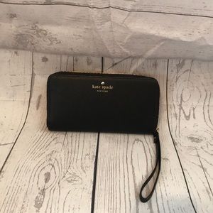 Kate Spade Black wristlet wallet
